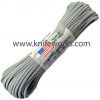 Parachute Cord Grey. Nylon construction. 100 ft. length -Cheap Gear Store knifework rg001h 32181.1566589778
