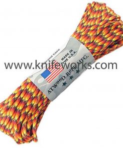 Parachute Cord Fire Ball. Nylon construction. 100 ft. length