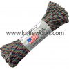 Parachute Cord Dark Stripes. Nylon construction. 100 ft. length -Cheap Gear Store knifework rg012h 55407.1566589765