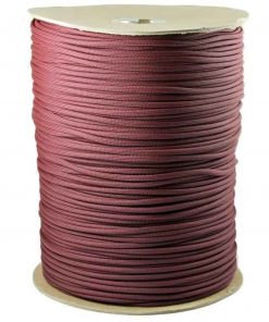 Parachute Cord - Maroon. 1000ft. length. 7 strand