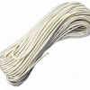 Parachute Cord. White Nylon Construction. 100 ft. length
