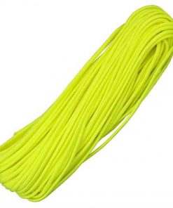 Parachute Cord, Neon Yellow, 100 ft Length, 7 Strand