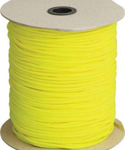 Parachute Cord, Neon Yellow, 1000ft Length, 7 Strand