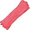 Parachute Cord Pink, Nylon construction. 100 ft. length -Cheap Gear Store knifework rg1016h 96956.1566589811