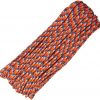 Parachute Cord Bronco - (Electric blue, orange and white). 100 ft. length. -Cheap Gear Store knifework rg1090h 60537.1566589796