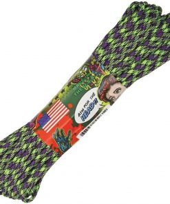 Parachute Cord Zombie - Zombie Edition. (Purple, black and neon green). 100 ft.