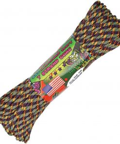 Parachute Cord Vile - Edition. (Purple, orange, black and neon green). 100 ft.