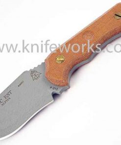 TOPS XcEST Alpha w/Coyote Tan Nylon Sheath and Survival Kit