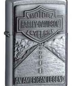 Zippo Z20229 Classic, Harley Davidson American Legend Emblem, Street Chrome