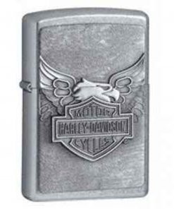 Zippo Z20230 Classic. Harley Davidson Iron Eagle Emblem, Street Chrome