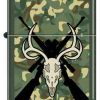 Zippo Z221CR Classic, Green Camo Deer Slayer -Cheap Gear Store knifework z221cr 21288.1566586793