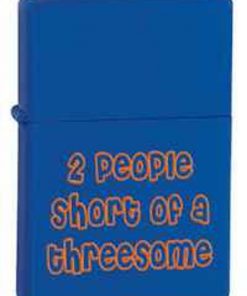 Zippo Z24722 Classic, Blue Matte Two People Short of a Threesome