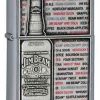 Zippo Z28344 Lighter, Jim Beam Street Chrome