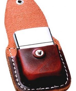 Zippo ZLPLB Brown Leather Lighter Pouch with Belt Loop